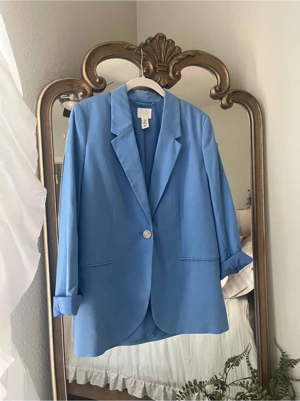 H&M Blue Single-Button Women's Blazer